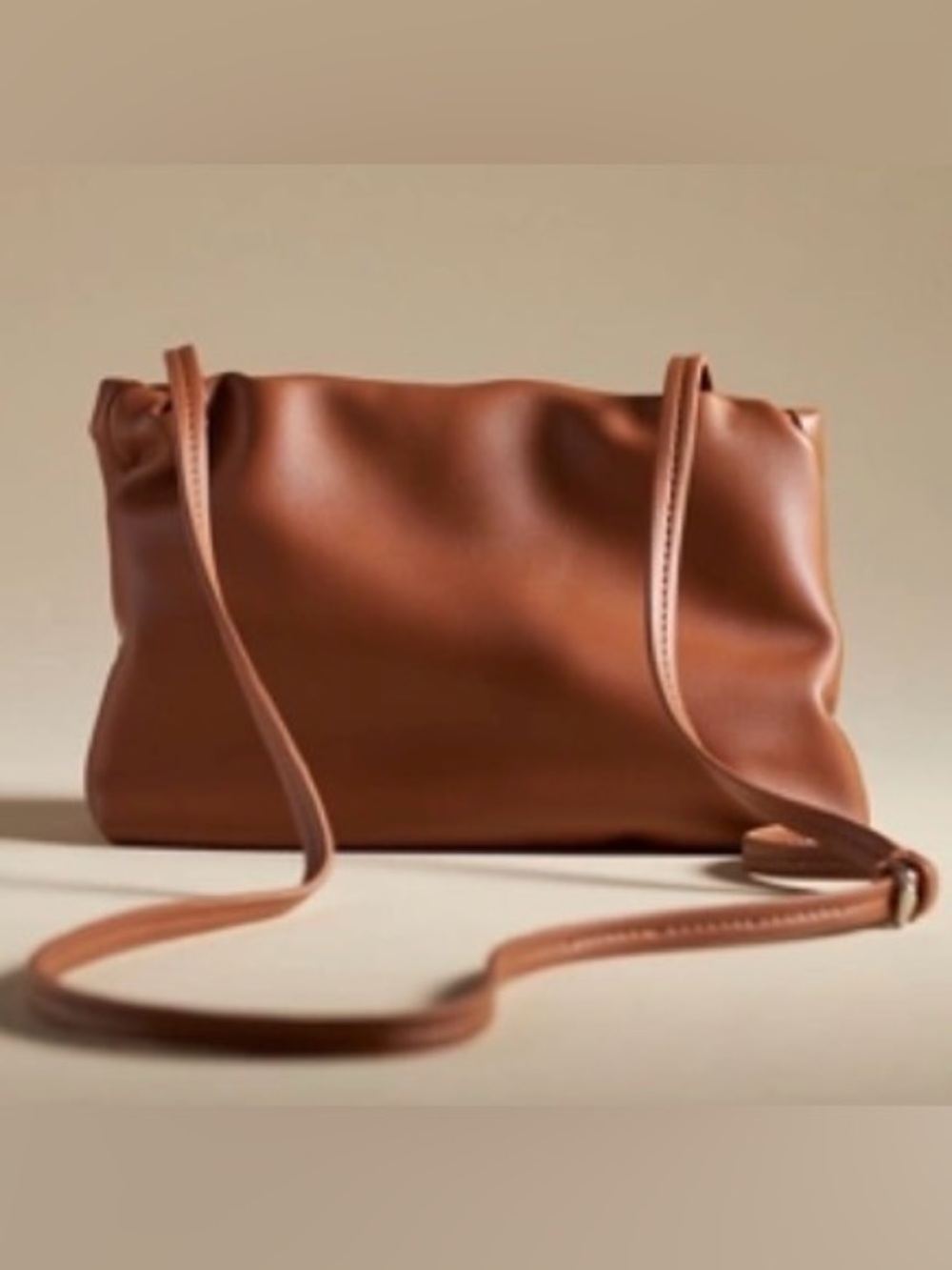 Anthropologie Cinch Faux Leather Clutch